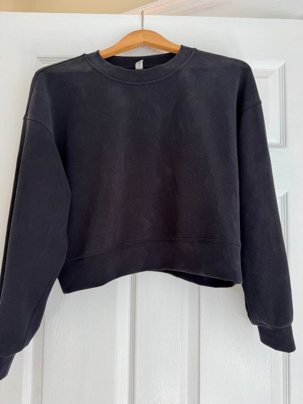 Lululemon Perfectly Oversized Cropped Crew Sweater - Softstreme - Size 6